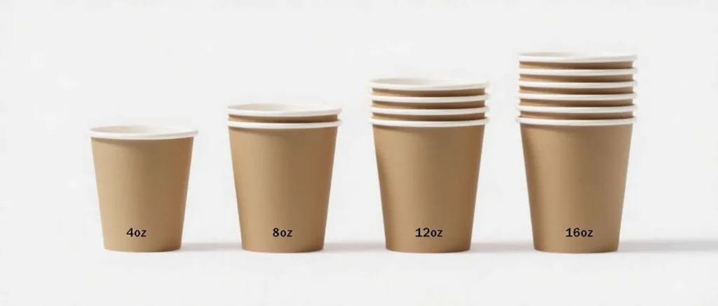 Aqueous single wall paper cups