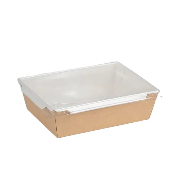 Kraft-White Paper Take-Out Boxes