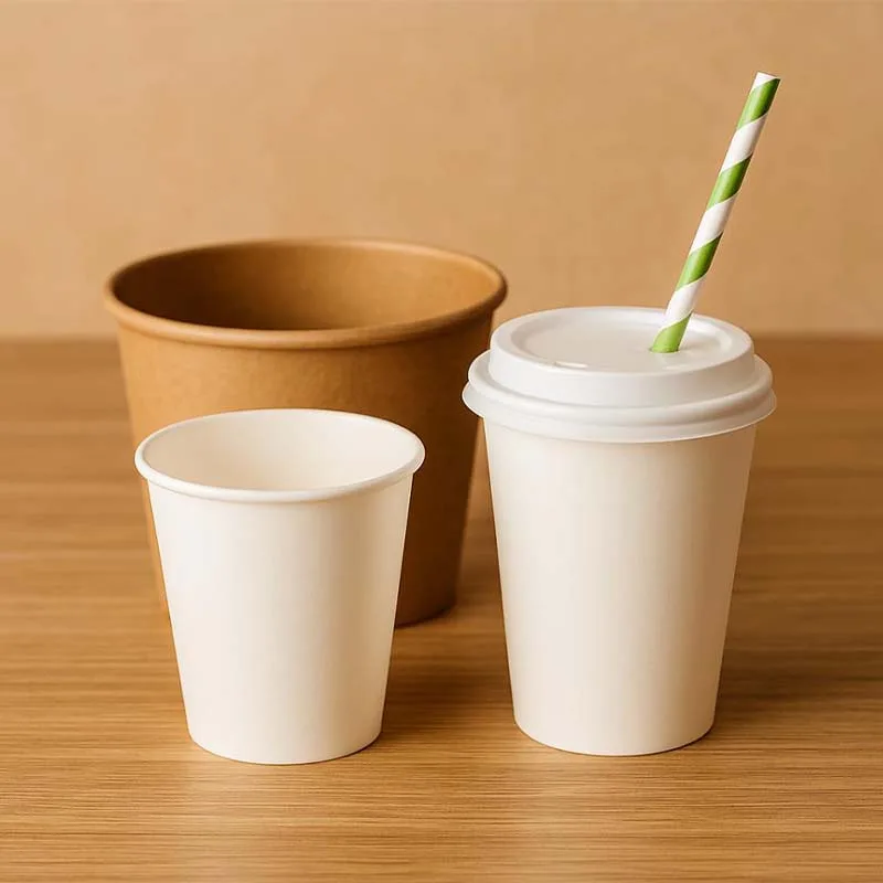 Premium 9oz Paper Cups – For Hot & Cold Beverages