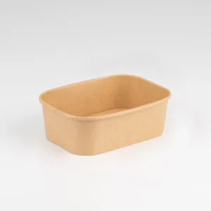 650ml rectangular paper bowls