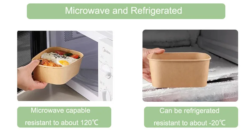 retangualar paper bowls