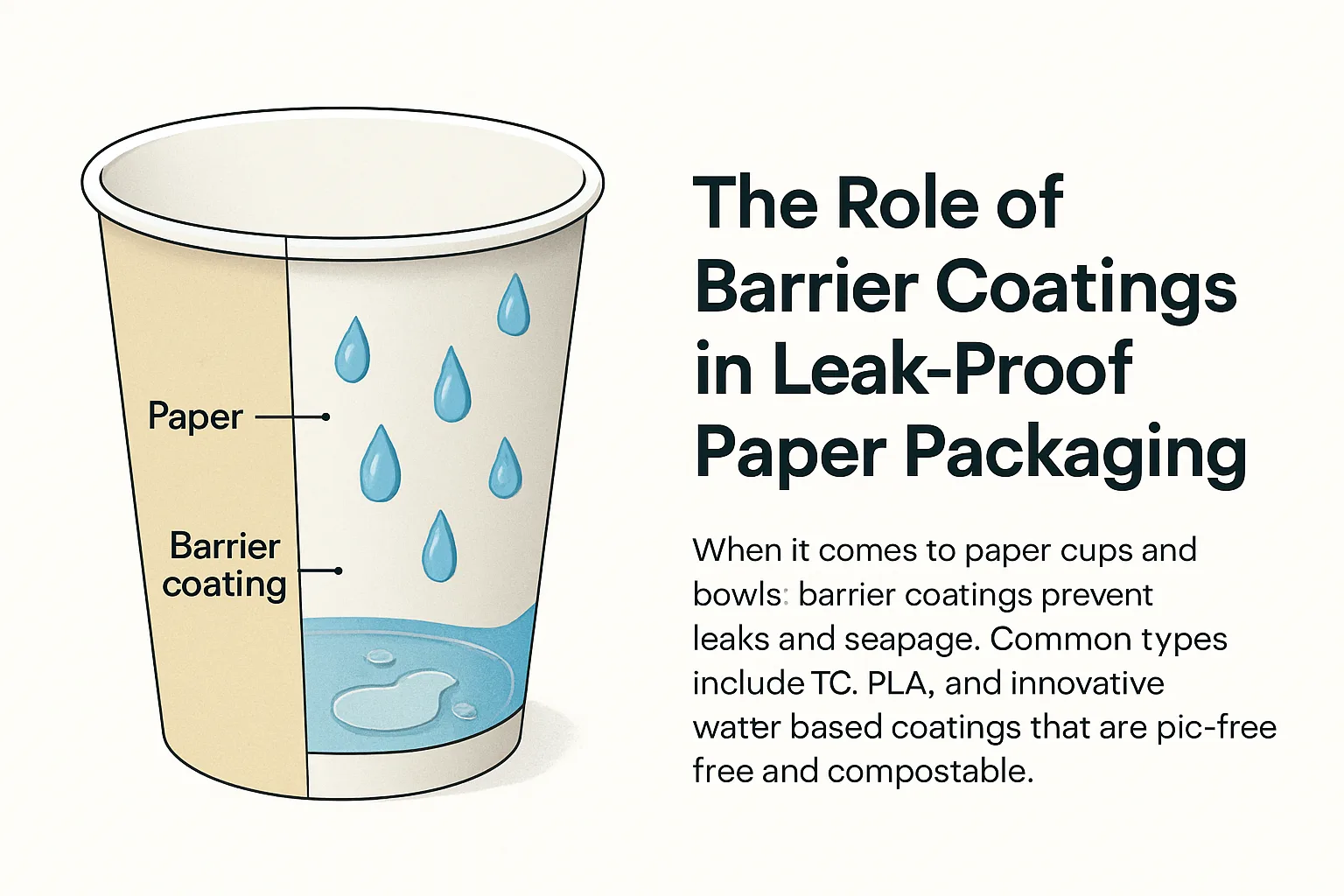 Tiptopak's Barrier Coating Paper Cups