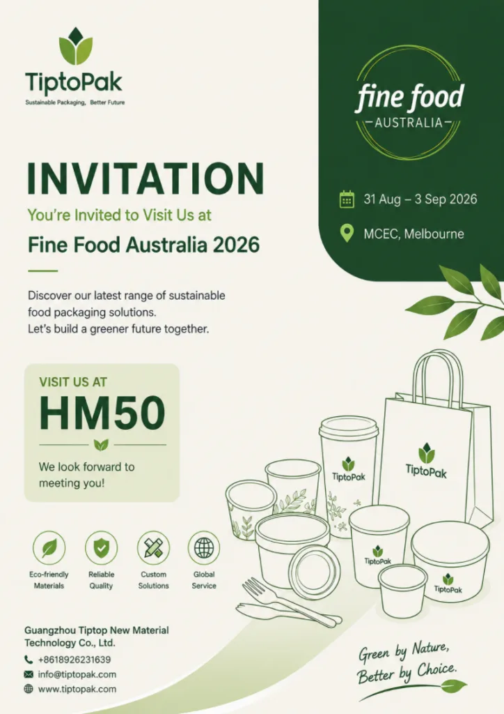 Tiptopak at Fine Food Australia 2026 Stand HM50